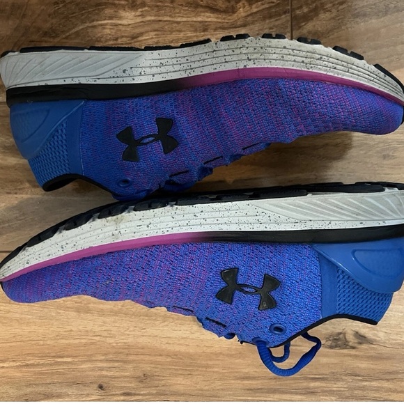 Under Armour bandit 3 women Blue & Purple Gradient Knit Running Sneakers - Picture 6 of 6